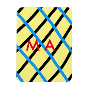 Einfaches Monogramm füge deinen Namensbuchstaben M Magnet