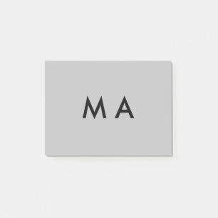 Einfaches Monogramm füge deinen Namensbuchstaben M Post-it Klebezettel