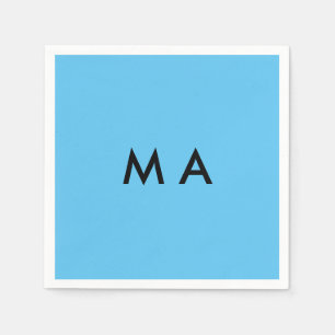 Einfaches Monogramm füge deinen Namensbuchstaben M Serviette