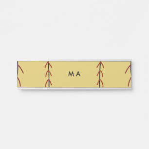 Einfaches Monogramm füge deinen Namensbuchstaben M Türschild
