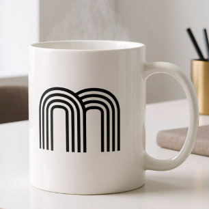 Einfaches Monogramm Minimalistisches Modernes Init Kaffeetasse