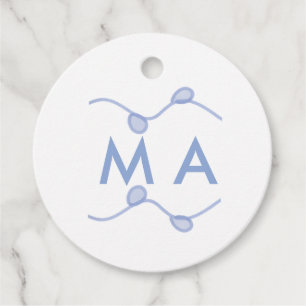 Einfaches Monogramm mit Ihrem Namensbuchstaben bla Geschenkanhänger