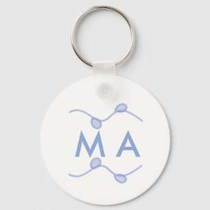 Einfaches Monogramm mit Ihrem Namensbuchstaben bla Schlüsselanhänger