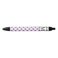Einfaches Monogramm mit Lavendel-Tupfen