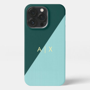 Einfaches Monogramm mit Namen für Paare iPhone 13 Pro Hülle
