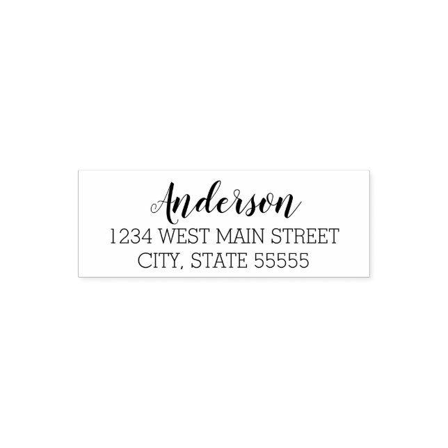 einfaches Monogramm-Rückgabeschema Permastempel (Design)