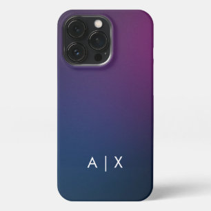 Einfaches monogrammiertes Paar-Name iPhone 13 Pro Hülle