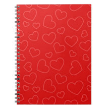 Einfaches Muster eines roten Herzens