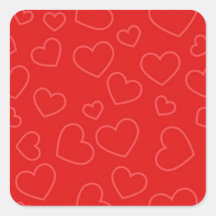 Einfaches Muster eines roten Herzens