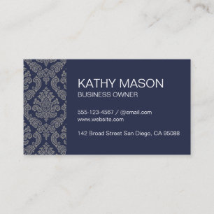 Einfaches Muster für Firmenschäden Visitenkarte