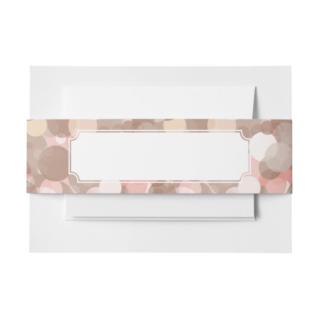 Einfaches Muster - Kreise Einladungsbanderole (Vorderseite Beispiel)