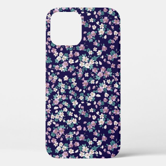 Einfaches, nahtloses Blumenmuster mit hellen Farbt Case-Mate iPhone Hülle (Rückseite)