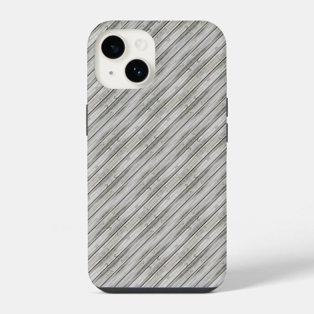 Einfaches nahtloses Holzmuster iPhone Hülle (Rückseite)