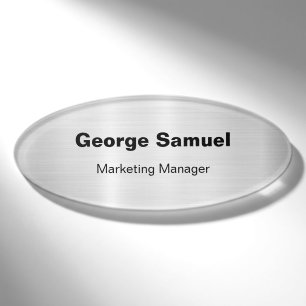 Einfaches Namensschild für Geschäftsmitarbeiter Namenschild