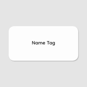 Einfaches Namensschild Trocken abwischbares Name