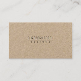 Einfaches natürliches berufliches visitenkarte