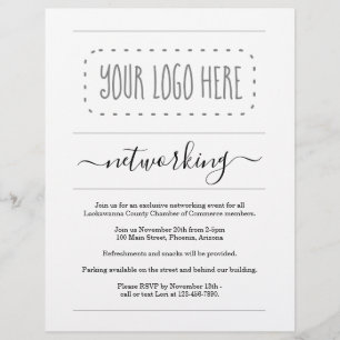 Einfaches Networking-Event - Logo hinzufügen Flyer