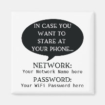 Einfaches Netzwerkkennwort für WiFi Details