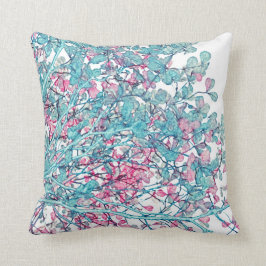 Einfaches Niederlassungs-Blätterhandgemaltes | Kissen