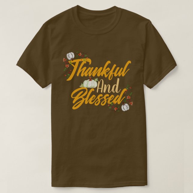 Einfaches Niedliches Glück Erntedankend Pumpkin Fa T-Shirt (Design vorne)