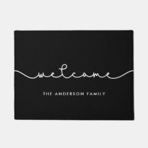 Einfaches niedliches Schriftart Willkommen