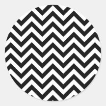 Einfaches Niedliches Schwarz-weißes Zickzack Muste