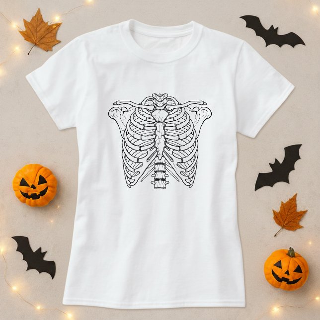 Einfaches Niedliches Skelett T-Shirt (Von Creator hochgeladen)