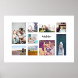 Einfaches Nine Foto Custom Art Print Geschenk Poster
