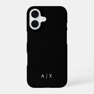 Einfaches Paar Name monogrammiert iPhone 16 Hülle