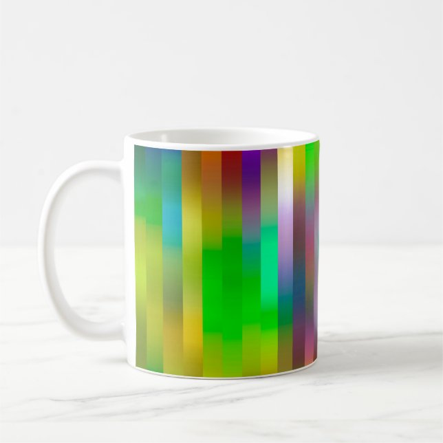 einfaches Parallellinienmuster | ABSTRAKT  Kaffeetasse (Links)