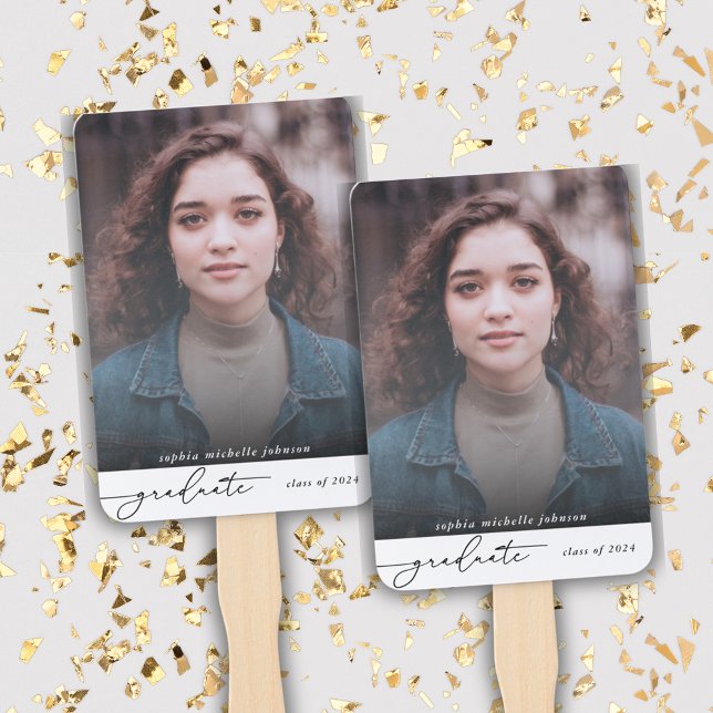 Einfaches Party für moderne Graduate Script-Foto Fächer (Von Creator hochgeladen)