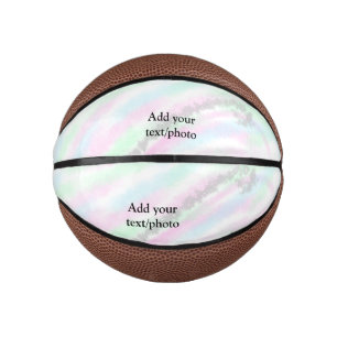 Einfaches, pastellfarbenes, glitzerndes, buntes Fo Mini Basketball