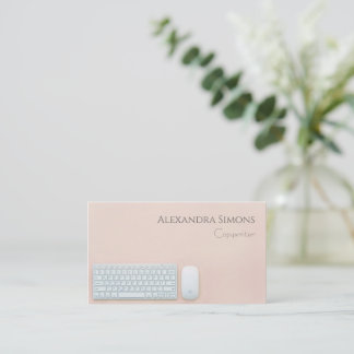 Einfaches Peachy mit Tastatur und Maus Visitenkarte
