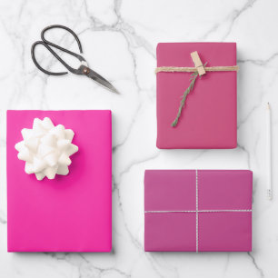 Einfaches Persisches Ruber Maulbeerrotes Pink Scha Geschenkpapier Set