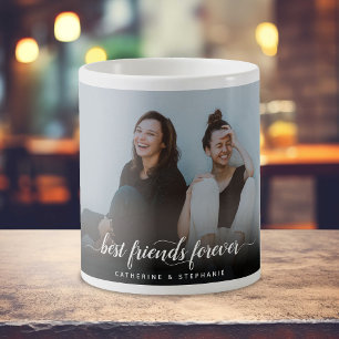 Einfaches personalisiertes Foto für beste Freundin Kaffeetasse