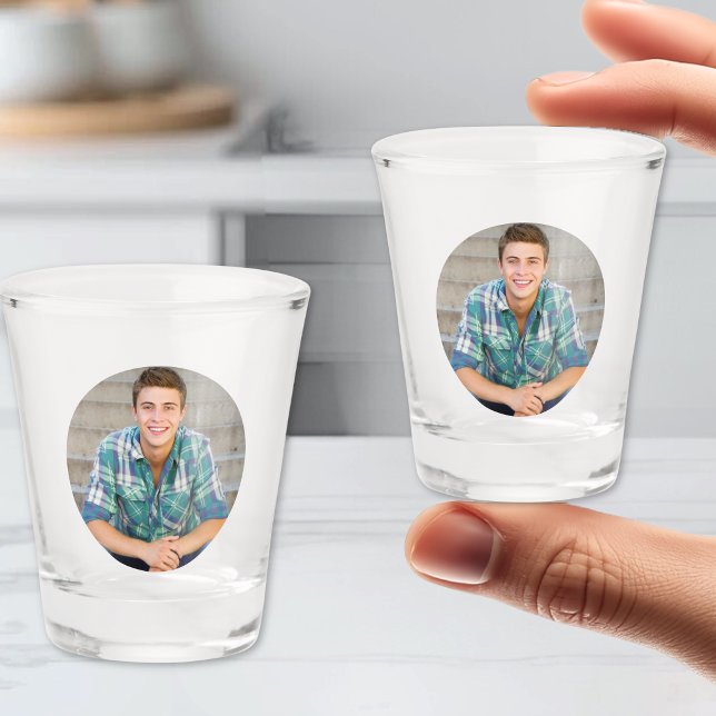Einfaches personalisiertes Foto Schnapsglas (Simple Personalized Photo Shot Glass )