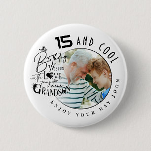 Einfaches personalisiertes Geburtstagsgeschenk für Button