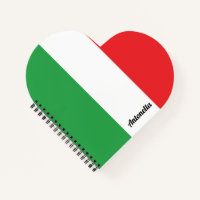 Einfaches Personalisiertes italienisches Flag-Note