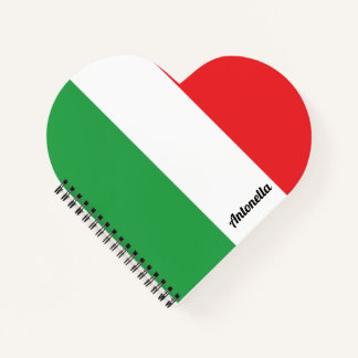 Einfaches Personalisiertes italienisches Flag-Note Notizbuch