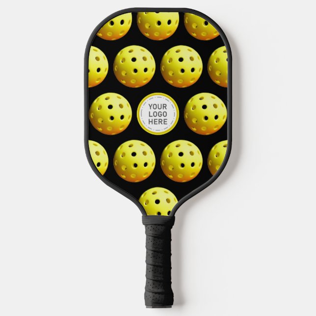 Einfaches Personalisiertes Logo-Muster - benutzerd Pickleball Schläger (Vorderseite)