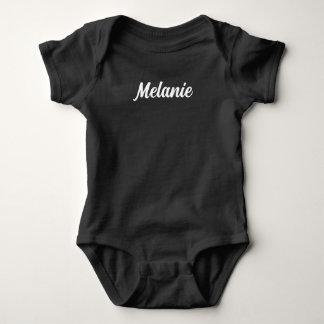 Einfaches personalisiertes Namens-Baby-Body Baby Strampler