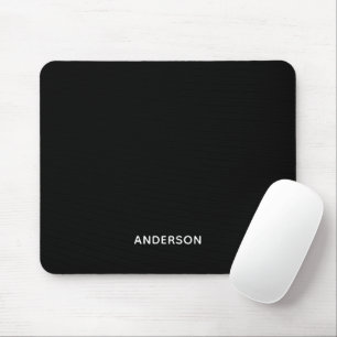 Einfaches personalisiertes Namensmonogramm Elega Mousepad