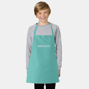 Einfaches personalisiertes Namensmonogramm Elega Schürze