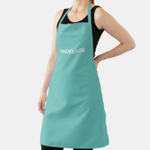 Einfaches personalisiertes Namensmonogramm Elega Schürze
