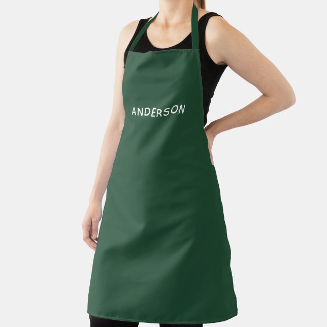 Einfaches personalisiertes Namensmonogramm | Elega Schürze (InSitu)