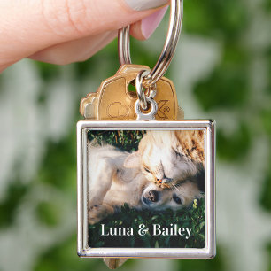 Einfaches Personalisiertes Pet-Foto Schlüsselanhänger