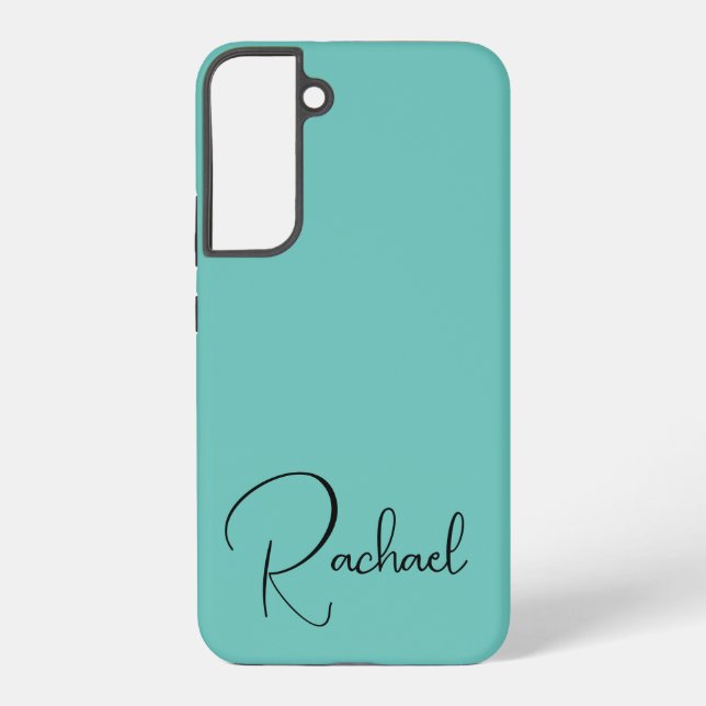 Einfaches Personalisiertes Samsung Galaxy Case Hülle (Rückseite)