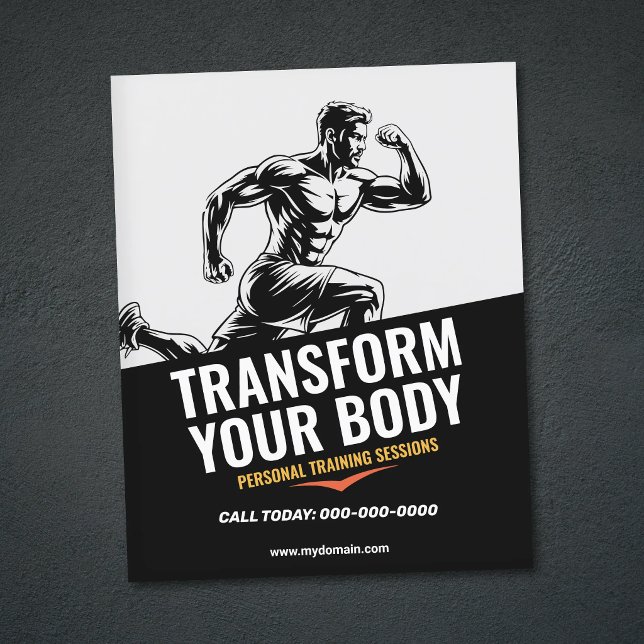 Einfaches persönliches Training Flyer (Simple Personal Training Flyer)