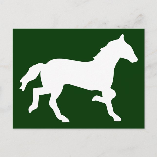 einfaches Pferd Postkarte (Vorderseite)