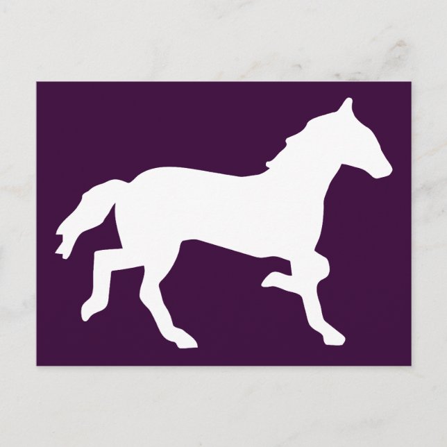 einfaches Pferd Postkarte (Vorderseite)